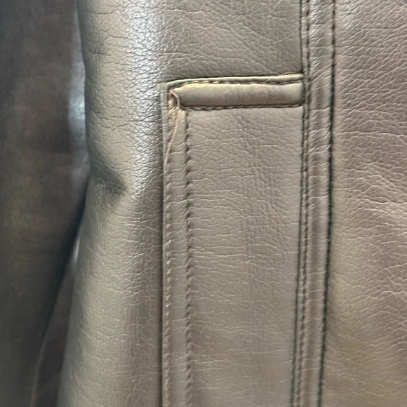 vtg bb dakota Womens Brown penny lane jacket Y2K Faux Leather Size Medium Boho - Picture 9 of 16